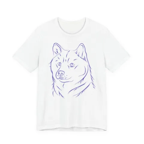 Multi Breed Icon shiba inu on Unisex Jersey Short Sleeve Tee