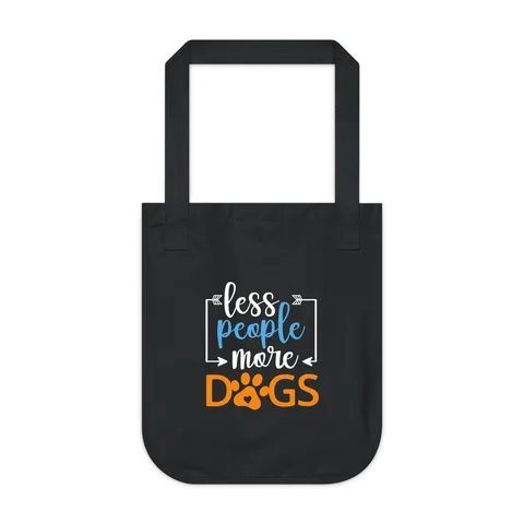 Less People More Dogs Tote Bag