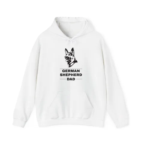 German Shepherd Dad on Unisex Heavy Blend™ Hooded Sweatshirt
