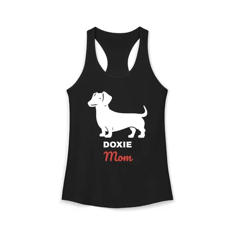 Dachshund Mom on Women's Ideal Racerback Tank