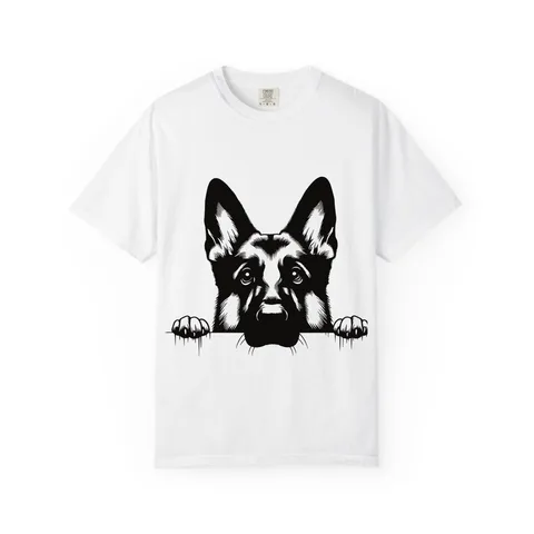 Peeking German Shepherd Comfort Colors Tee