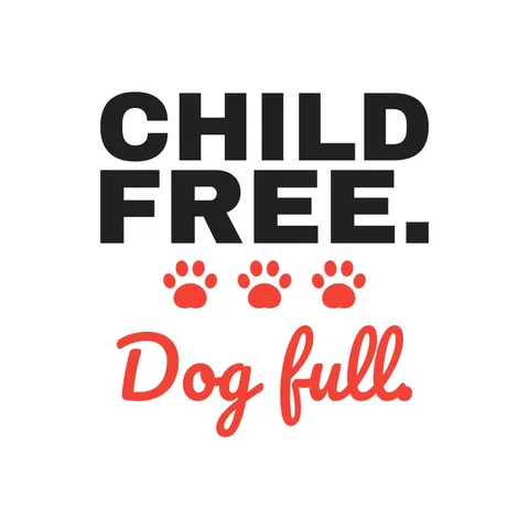 Child Free Dog Full Sticker