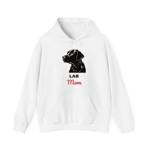 Lab Mom on Unisex Heavy Blend™ Hooded Sweatshirt