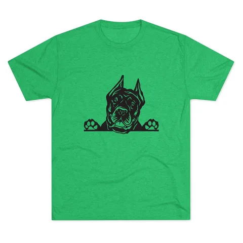 Peeking Cane Corso Tri-Blend Tee