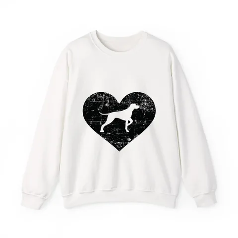German Shorthaired Pointer Heart Crewneck Sweatshirt
