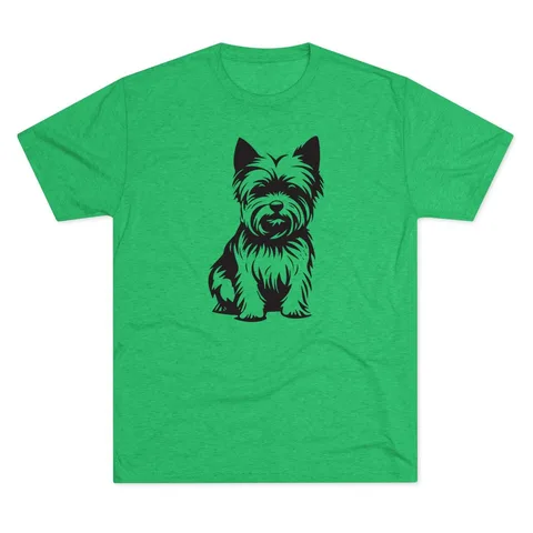 Yorkshire Terrier Portrait Tri-Blend Tee