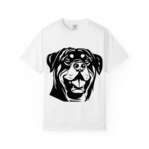 Rottweiler Portrait Comfort Colors Tee