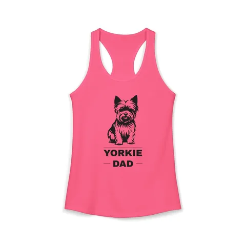 Yorkie Dad on Women's Ideal Racerback Tank