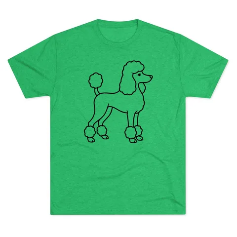 Poodle Portrait Tri-Blend Tee
