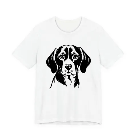 Beagle Portrait on Unisex Jersey Short Sleeve Tee