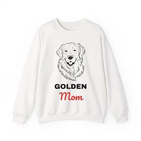 Golden Retriever Mom on Unisex Heavy Blend™ Crewneck Sweatshirt