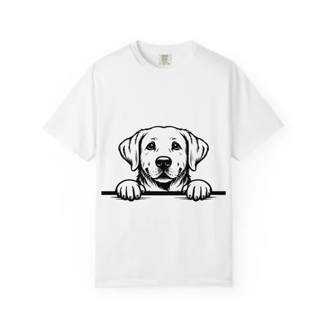 Peeking Labrador Comfort Colors Tee