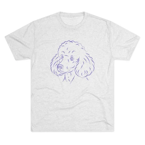 Multi Breed Icon poodle Tri-Blend Tee