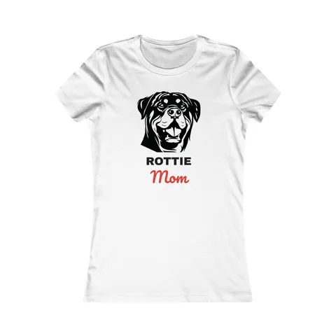 Rottweiler Mom on Women's Favorite Tee