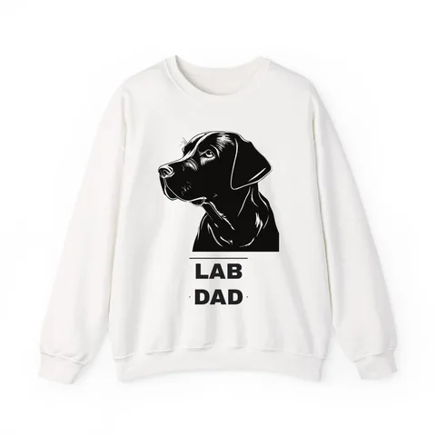 Lab Dad on Unisex Heavy Blend™ Crewneck Sweatshirt