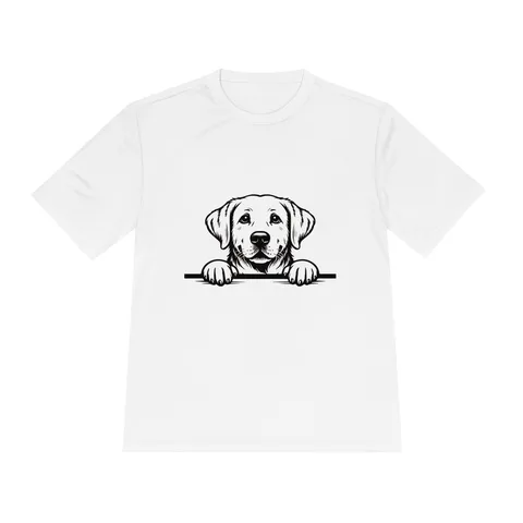 Peeking Labrador Moisture Wicking Tee by Sport-Tek