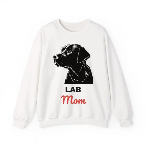 Lab Mom on Unisex Heavy Blend™ Crewneck Sweatshirt