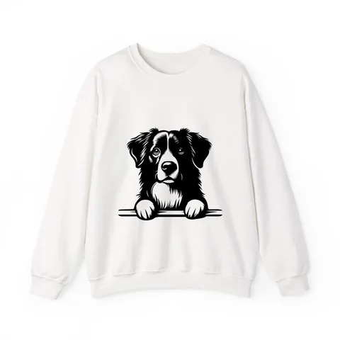 Peeking Australian Shepherd Crewneck Sweatshirt