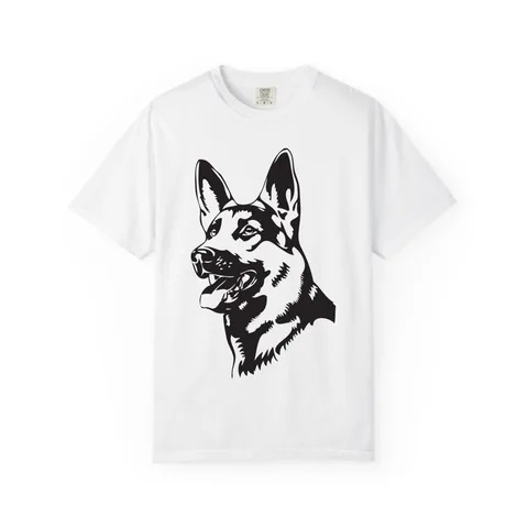 German Shepherd Portrait Comfort Colors Tee