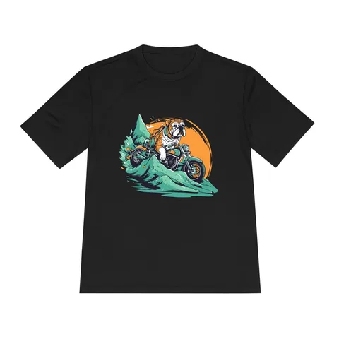 Motorcycle Bulldog Moisture Wicking Tee by Sport-Tek