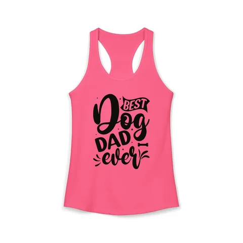 Best Dog Dad Ever Script Tank Top