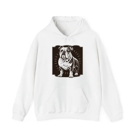 Vintage Bulldog Badge Hoodie