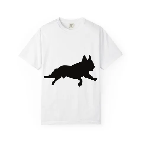 French Bulldog Pose running Comfort Colors Tee
