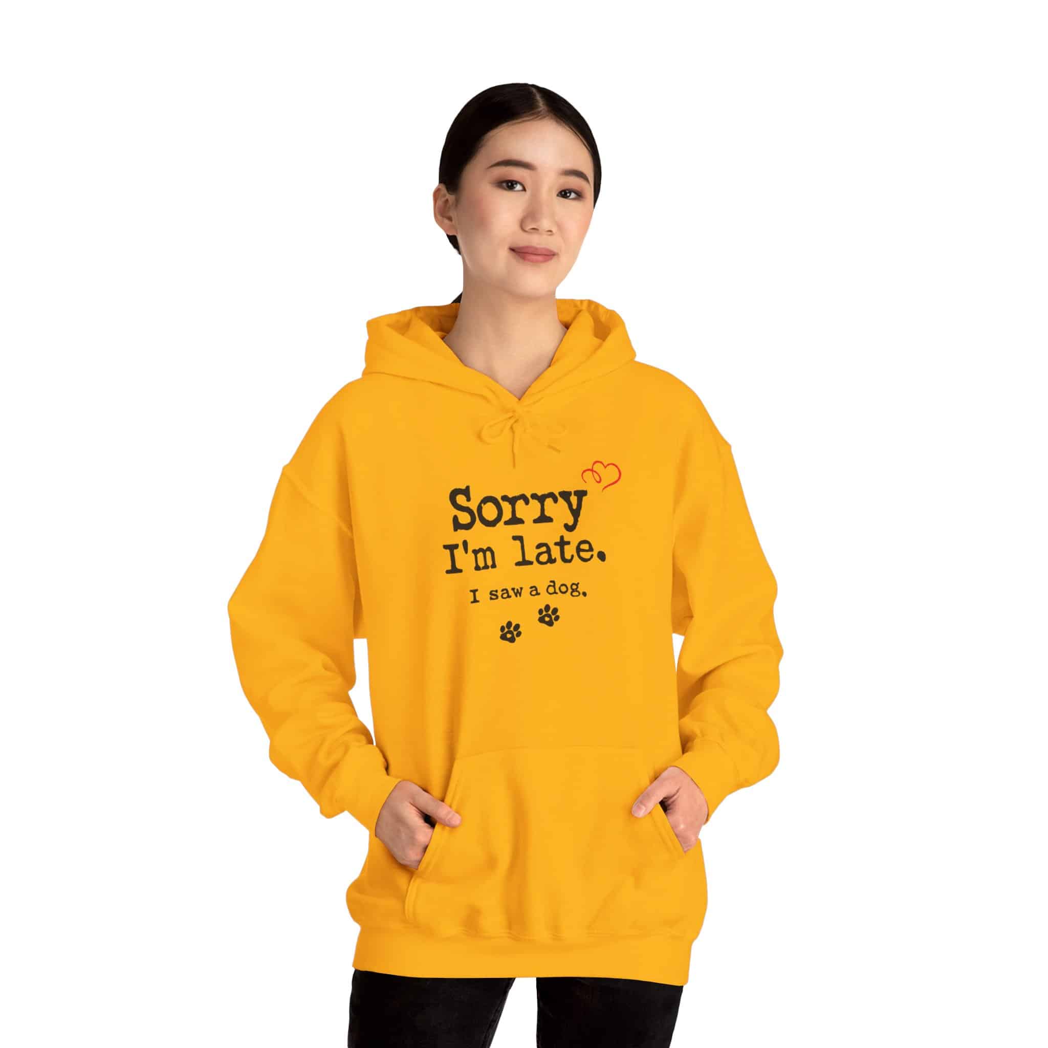 Sorry I’m Late I Saw A Dog Unisex Heavy Blend™ Hooded Sweatshirt 6 Sorry I’m Late I Saw A Dog Unisex Heavy Blend™ Hooded Sweatshirt - Image 6