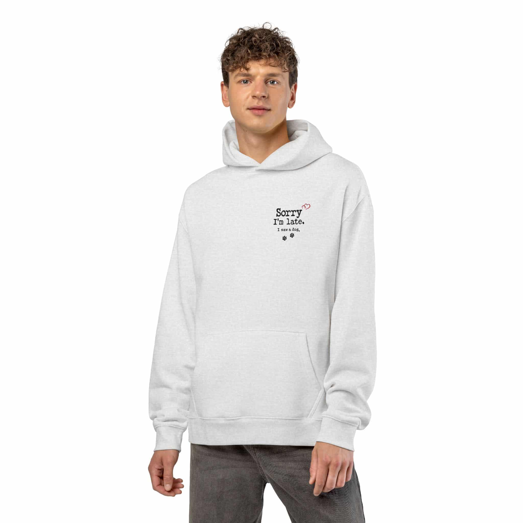 Sorry I’m Late I Saw A Dog Relaxed Hoodie 10 Sorry I’m Late I Saw A Dog Relaxed Hoodie - Image 10