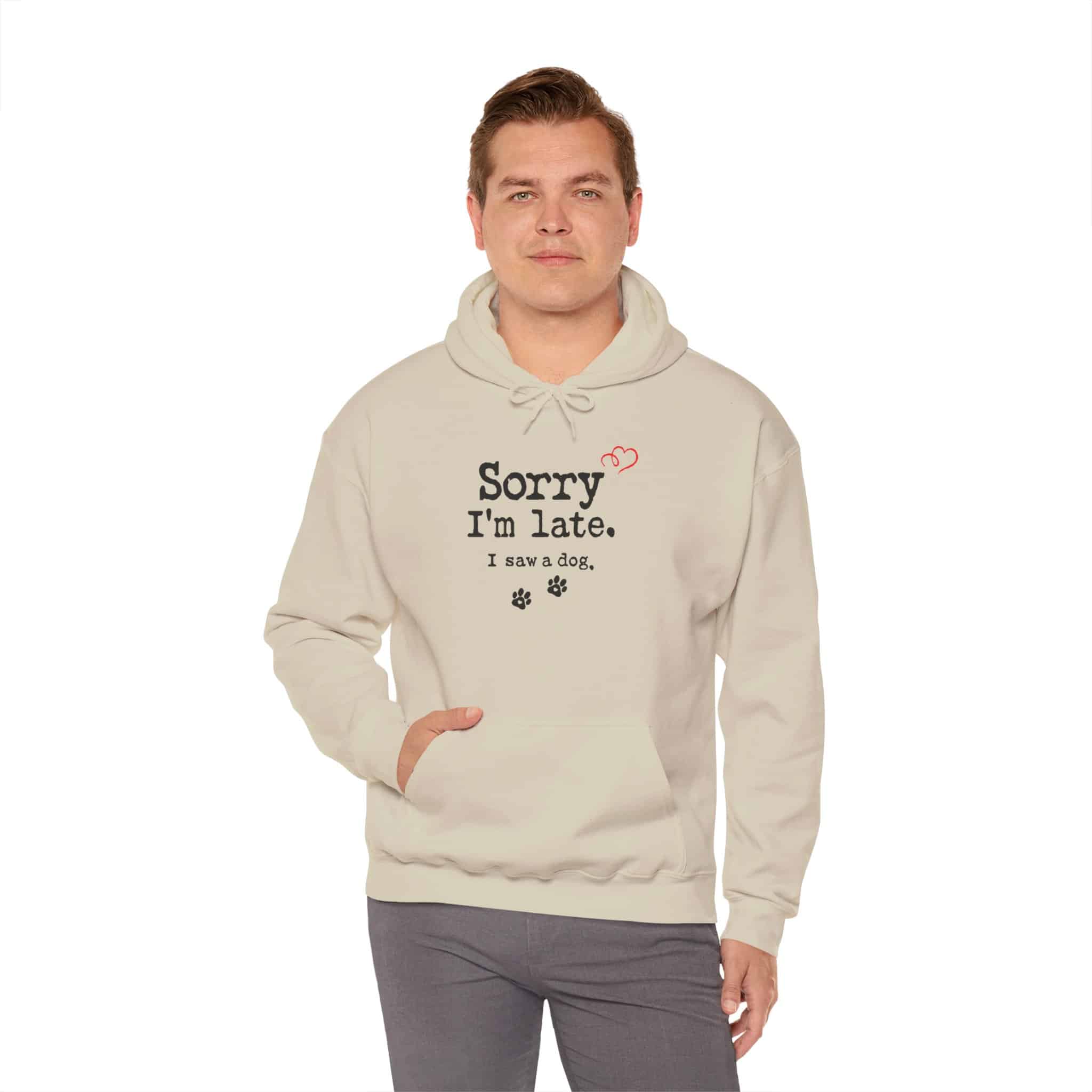 Sorry I’m Late I Saw A Dog Unisex Heavy Blend™ Hooded Sweatshirt 31 Sorry I’m Late I Saw A Dog Unisex Heavy Blend™ Hooded Sweatshirt - Image 31