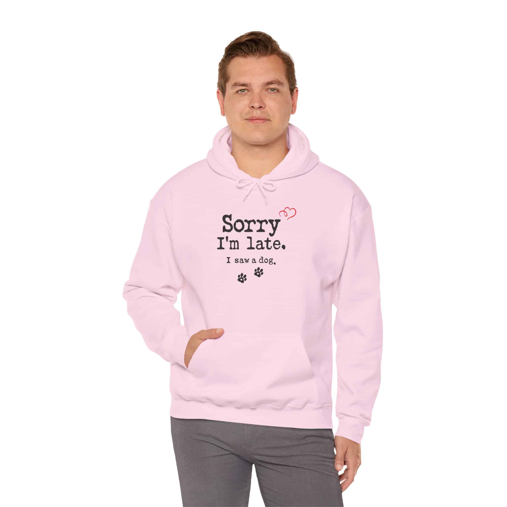 Sorry I’m Late I Saw A Dog Unisex Heavy Blend™ Hooded Sweatshirt 87 Sorry I’m Late I Saw A Dog Unisex Heavy Blend™ Hooded Sweatshirt - Image 87