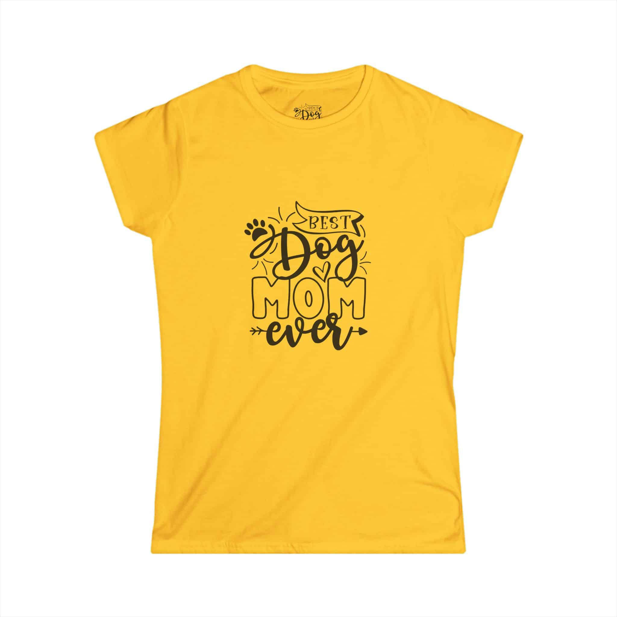 Best Dog Mom Ever Women’s Softstyle Tee 13 Best Dog Mom Ever Women’s Softstyle Tee - Image 13