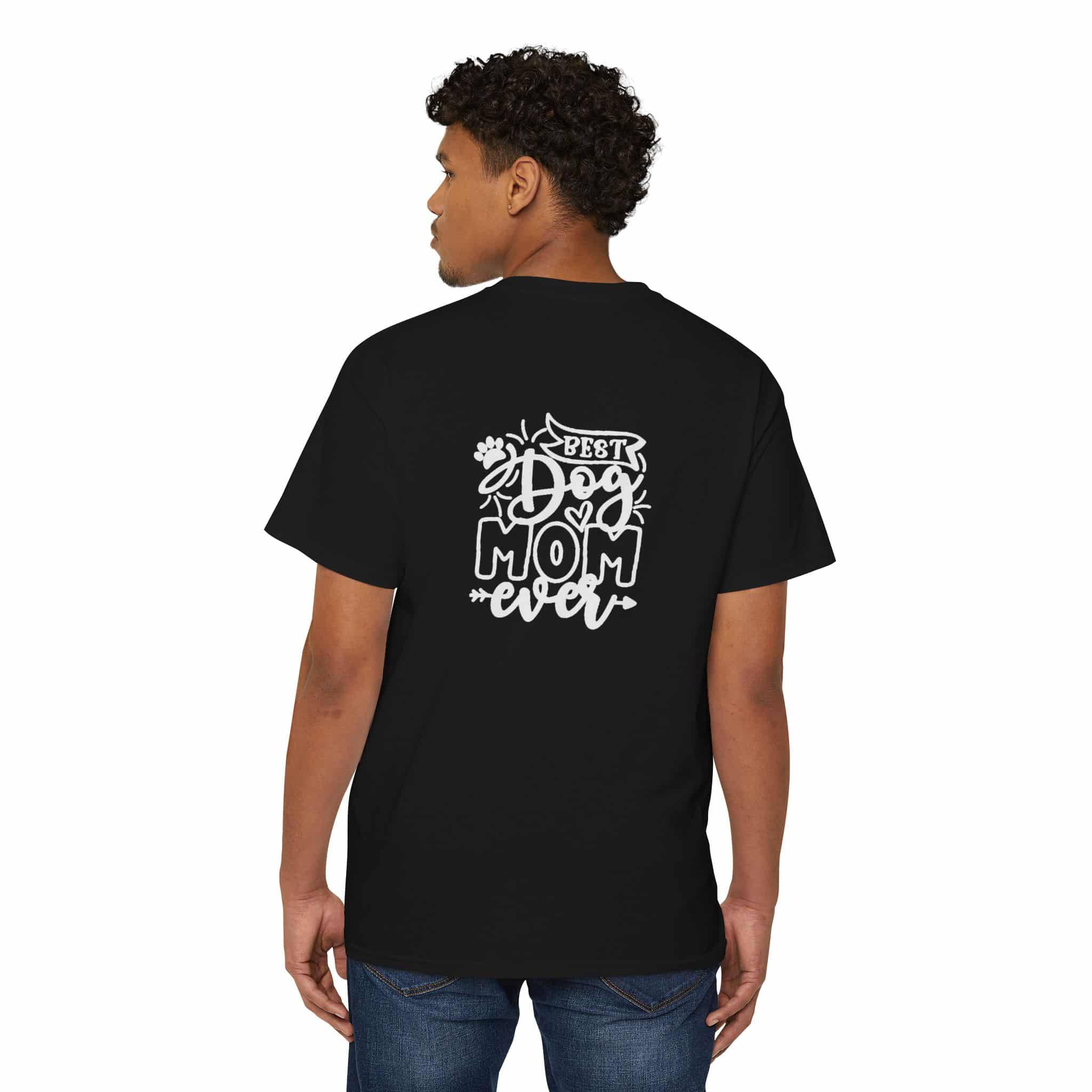 Best Dog Mom Ever Unisex Heavy Cotton Pocket Tee 4 Best Dog Mom Ever Unisex Heavy Cotton Pocket Tee - Image 4