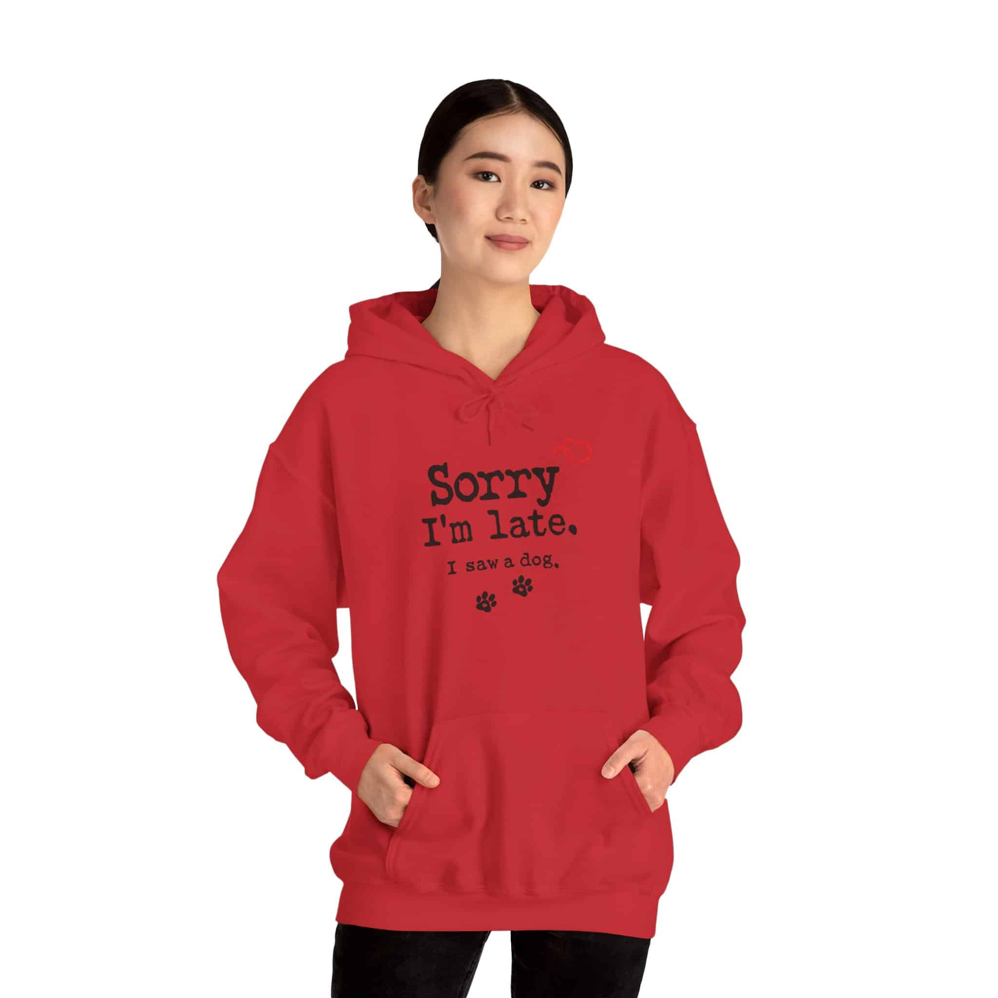 Sorry I’m Late I Saw A Dog Unisex Heavy Blend™ Hooded Sweatshirt 101 Sorry I’m Late I Saw A Dog Unisex Heavy Blend™ Hooded Sweatshirt - Image 101