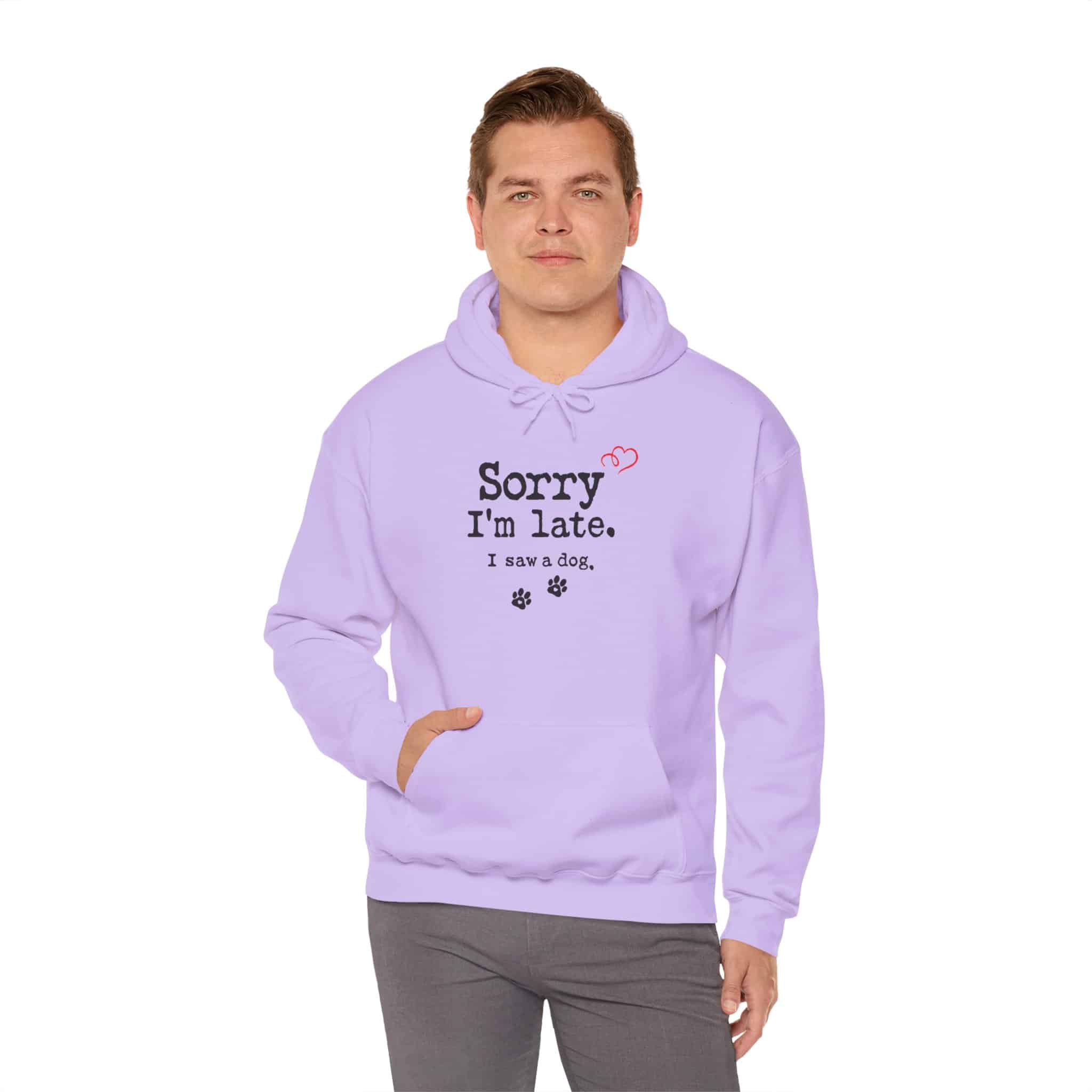 Sorry I’m Late I Saw A Dog Unisex Heavy Blend™ Hooded Sweatshirt 79 Sorry I’m Late I Saw A Dog Unisex Heavy Blend™ Hooded Sweatshirt - Image 79