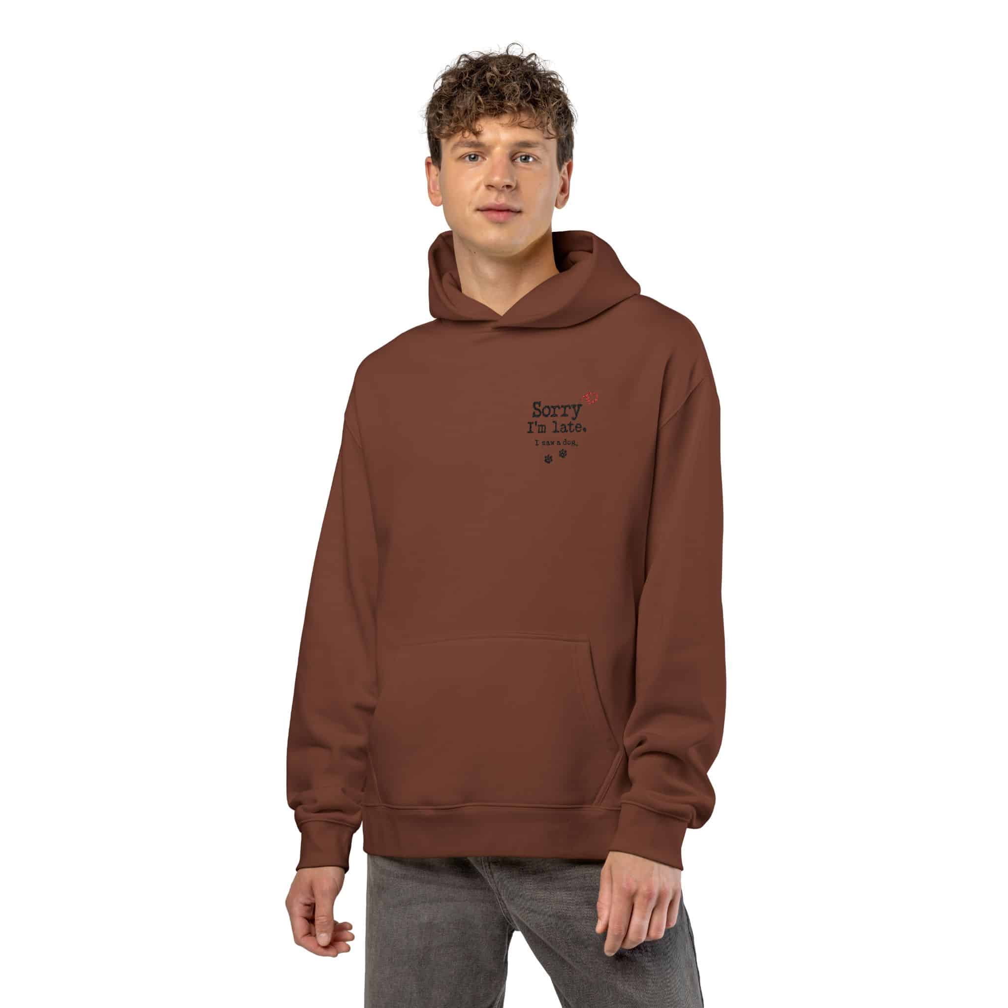 Sorry I’m Late I Saw A Dog Relaxed Hoodie 16 Sorry I’m Late I Saw A Dog Relaxed Hoodie - Image 16