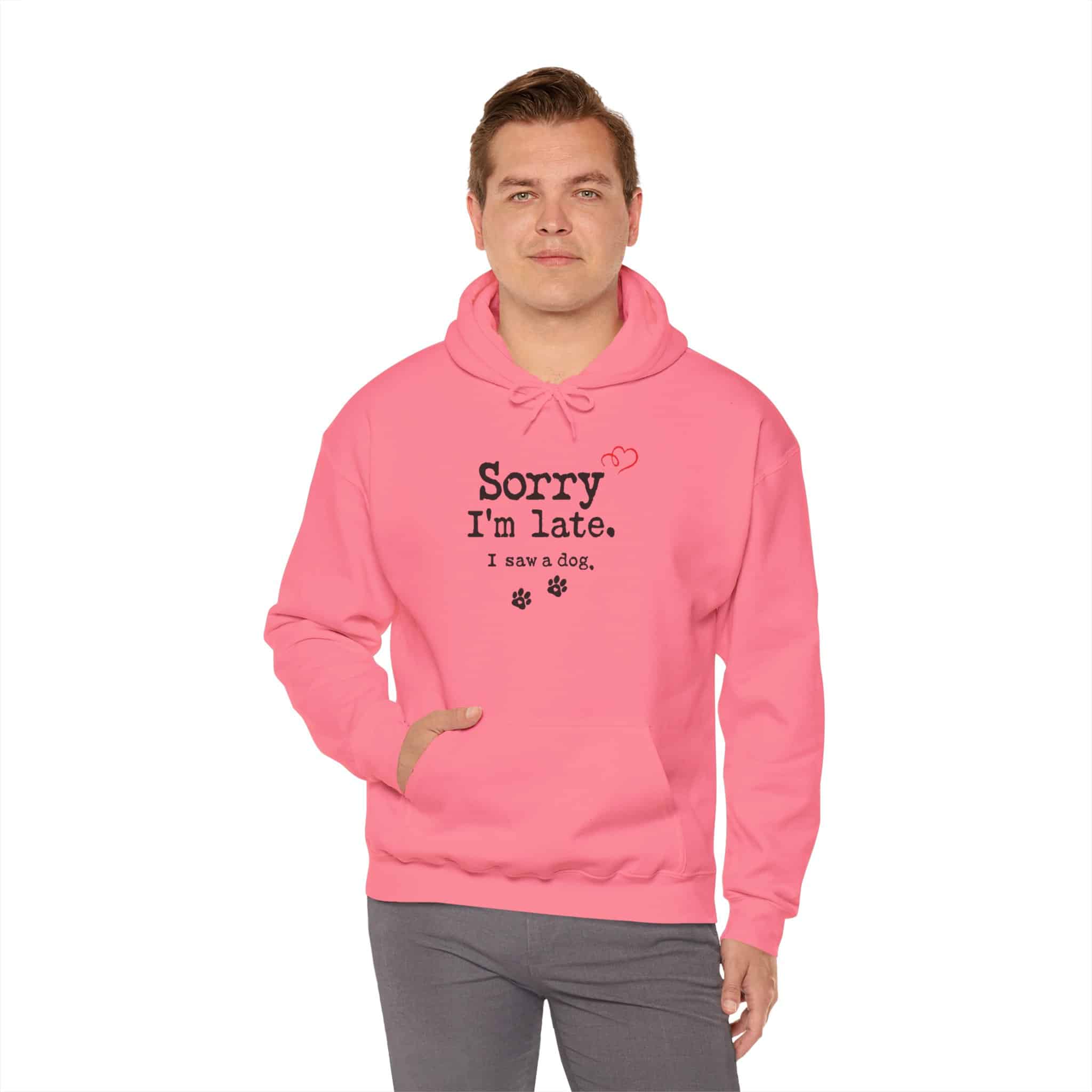 Sorry I’m Late I Saw A Dog Unisex Heavy Blend™ Hooded Sweatshirt 95 Sorry I’m Late I Saw A Dog Unisex Heavy Blend™ Hooded Sweatshirt - Image 95