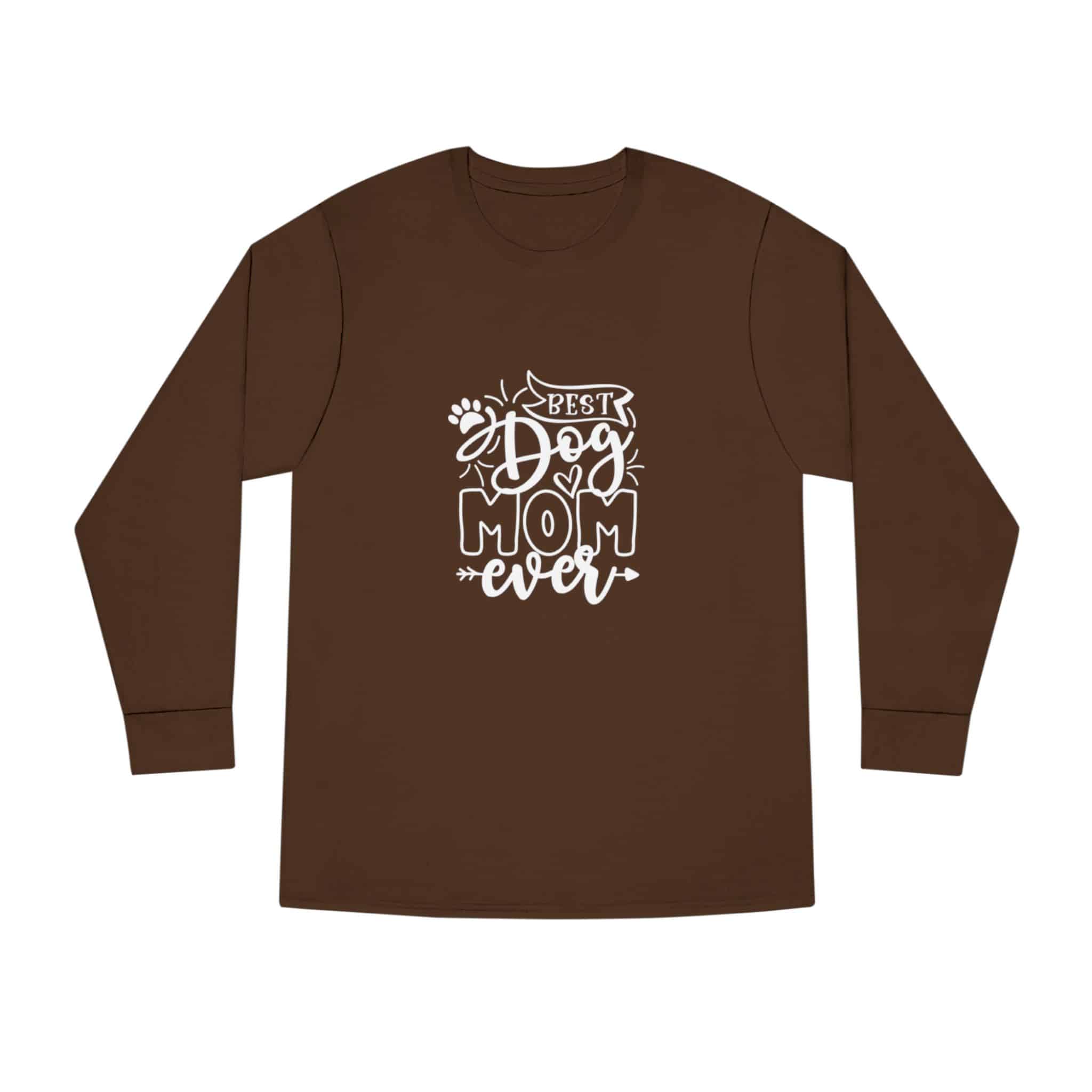 Best Dog Mom Ever Long Sleeve Crewneck Tee Classic Combed Cotton 33 Best Dog Mom Ever Long Sleeve Crewneck Tee Classic Combed Cotton - Image 33