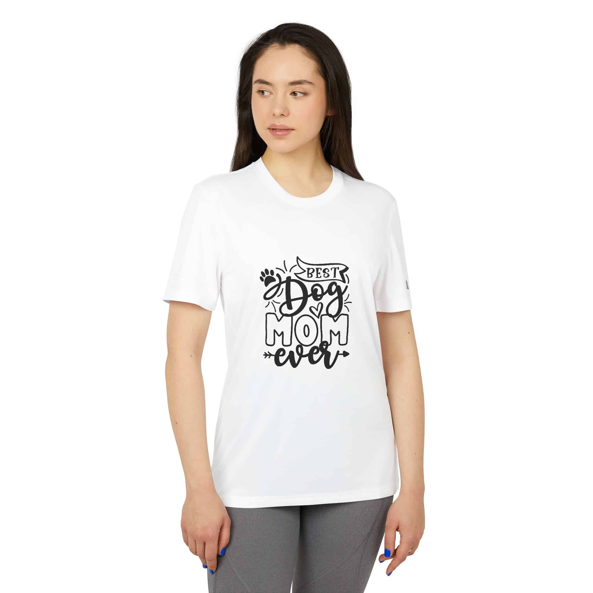 Best Dog Mom Ever Adidas Unisex Sport T-Shirt 3 Best Dog Mom Ever Adidas Unisex Sport T-Shirt - Image 3