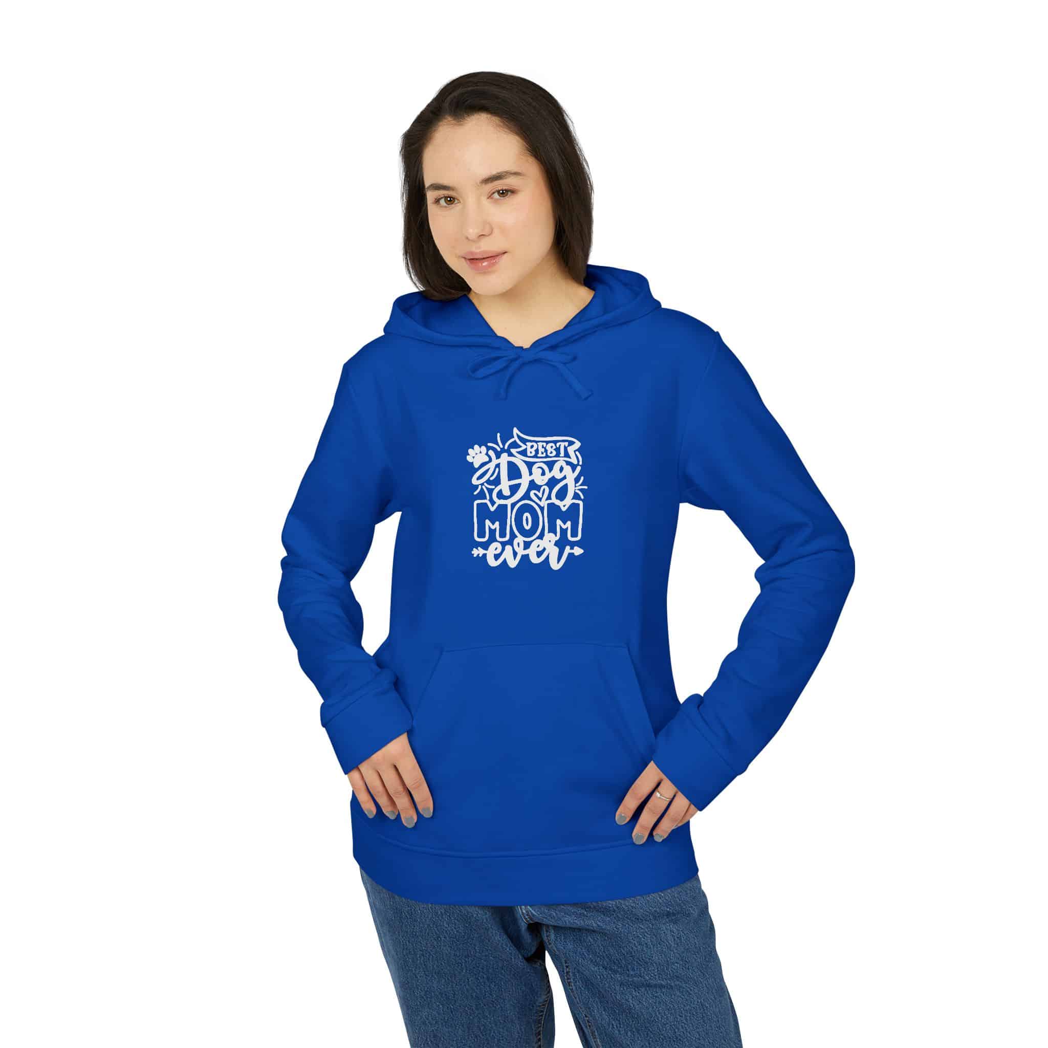 Best Dog Mom Ever Adidas Unisex Fleece Hoodie 19 Best Dog Mom Ever Adidas Unisex Fleece Hoodie - Image 19