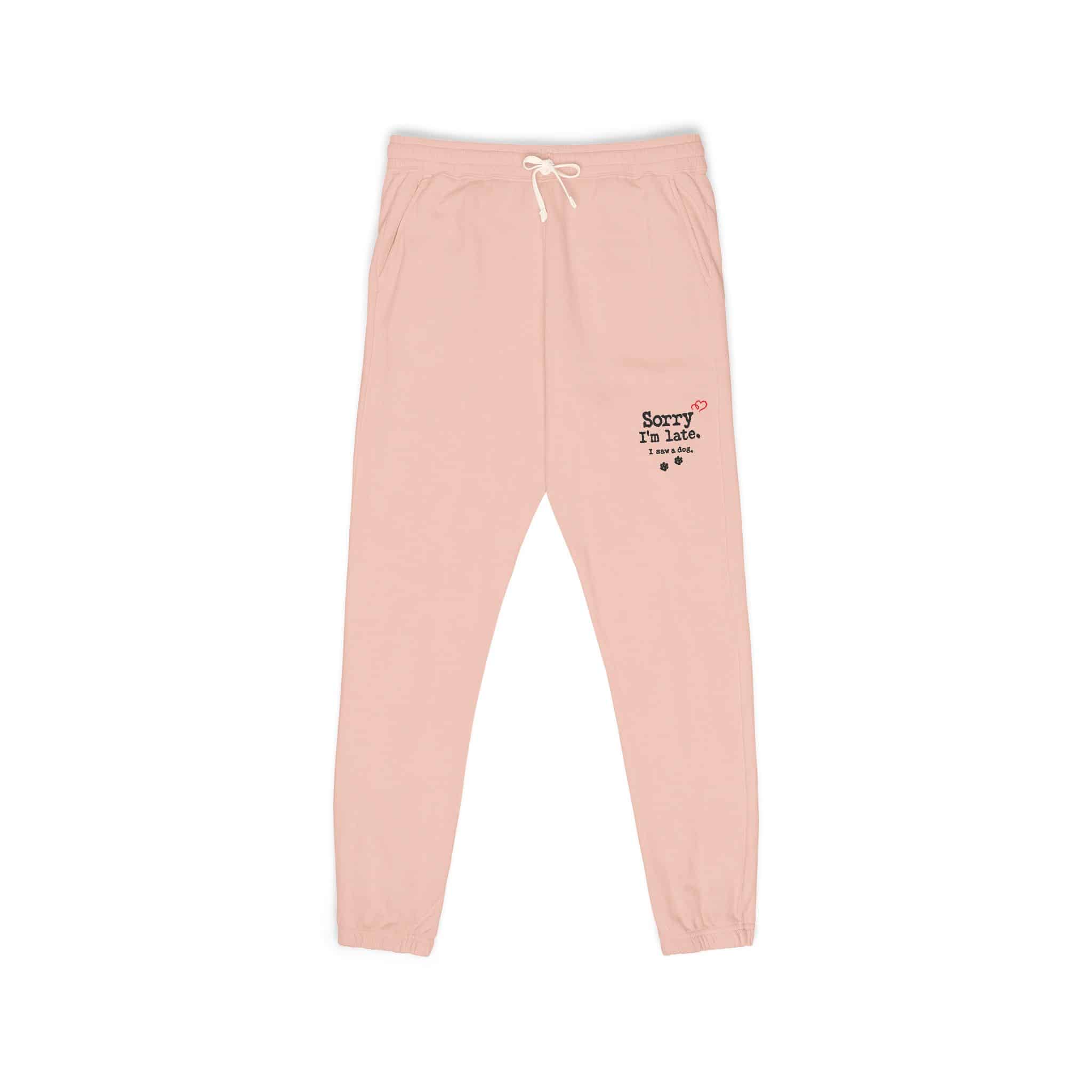 Sorry I’m Late I Saw A Dog Unisex Garment-Dyed Fleece Sweatpants 6 Sorry I’m Late I Saw A Dog Unisex Garment-Dyed Fleece Sweatpants - Image 6