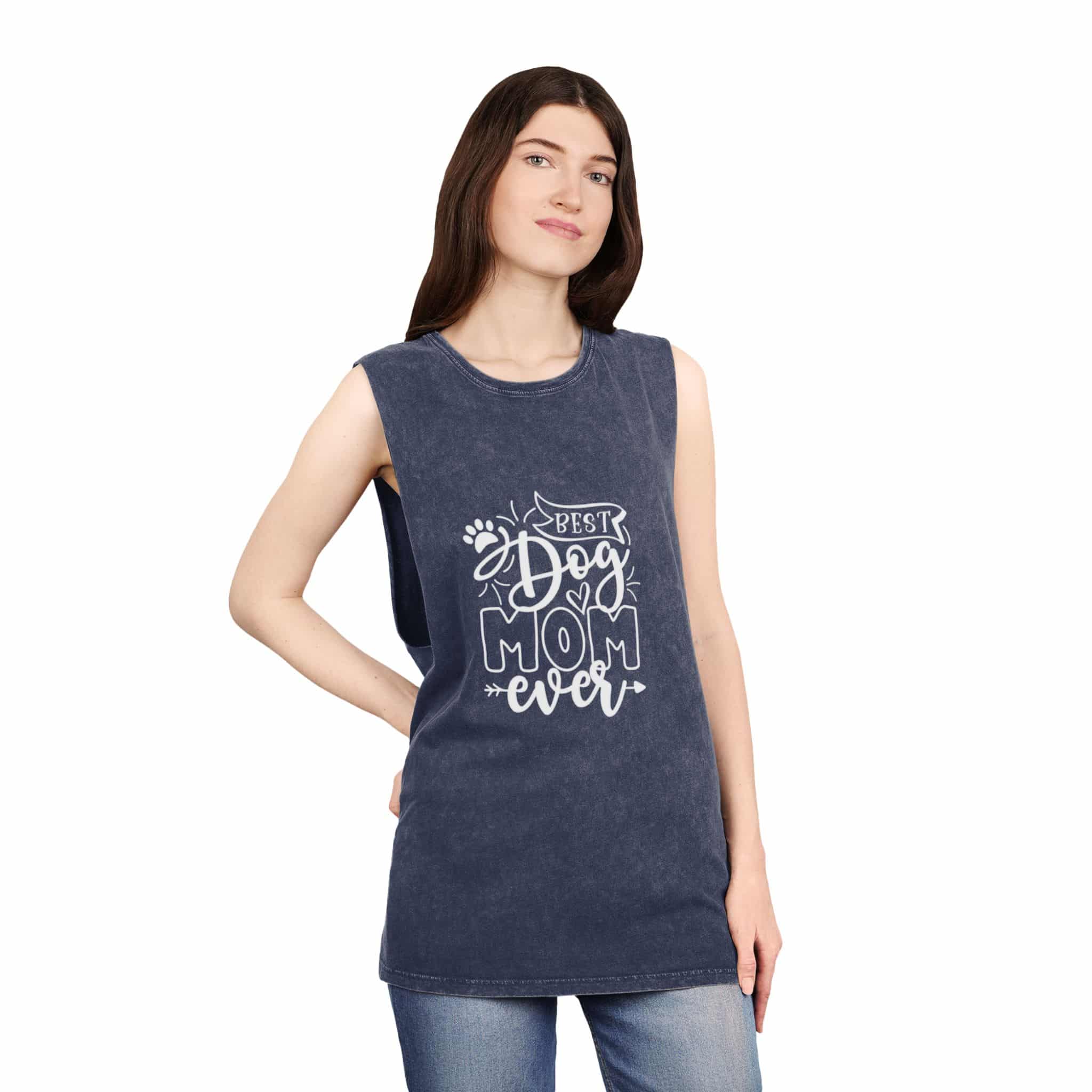 Best Dog Mom Ever Unisex Stonewash Tank Top – For Biceps And Belly Rubs 16 Best Dog Mom Ever Unisex Stonewash Tank Top – For Biceps And Belly Rubs - Image 16