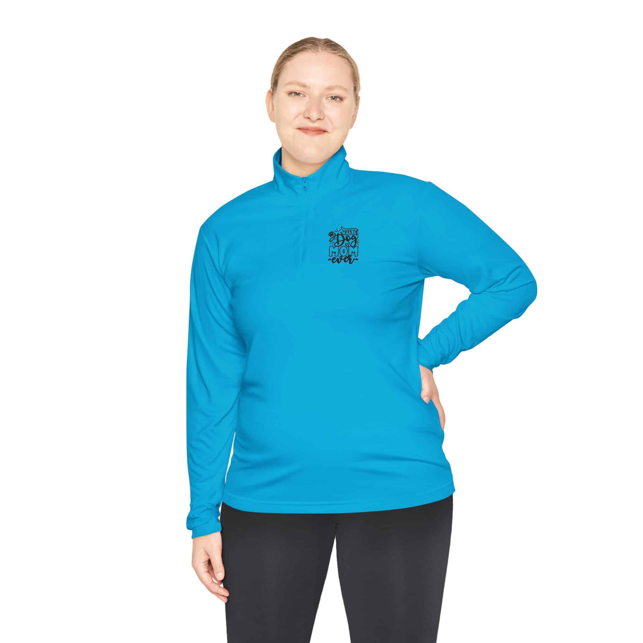 Best Dog Mom Ever Unisex Quarter-Zip Pullover – Because The Dog Walk Is Your Runway 19 Best Dog Mom Ever Unisex Quarter-Zip Pullover – Because The Dog Walk Is Your Runway - Image 19