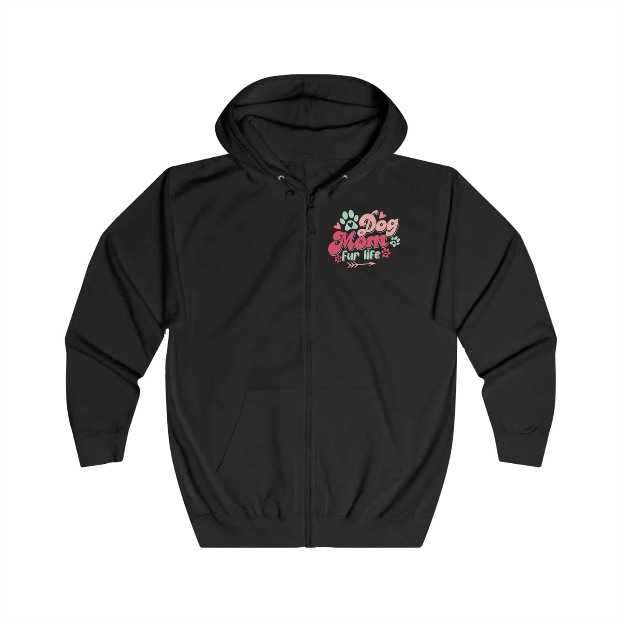 Dog Mom Fur Life Unisex Full Zip Hoodie 11 Dog Mom Fur Life Unisex Full Zip Hoodie - Image 11