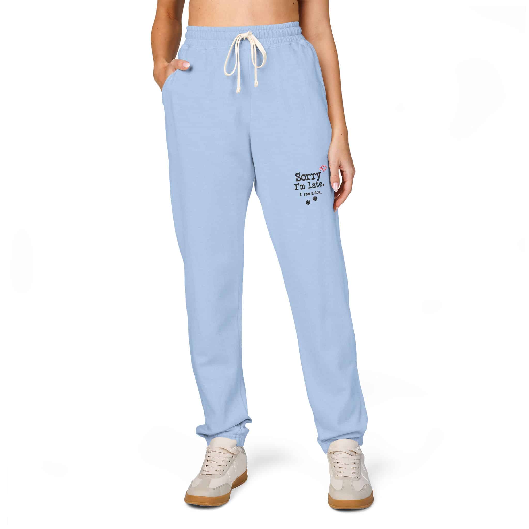 Sorry I’m Late I Saw A Dog Unisex Garment-Dyed Fleece Sweatpants 28 Sorry I’m Late I Saw A Dog Unisex Garment-Dyed Fleece Sweatpants - Image 28