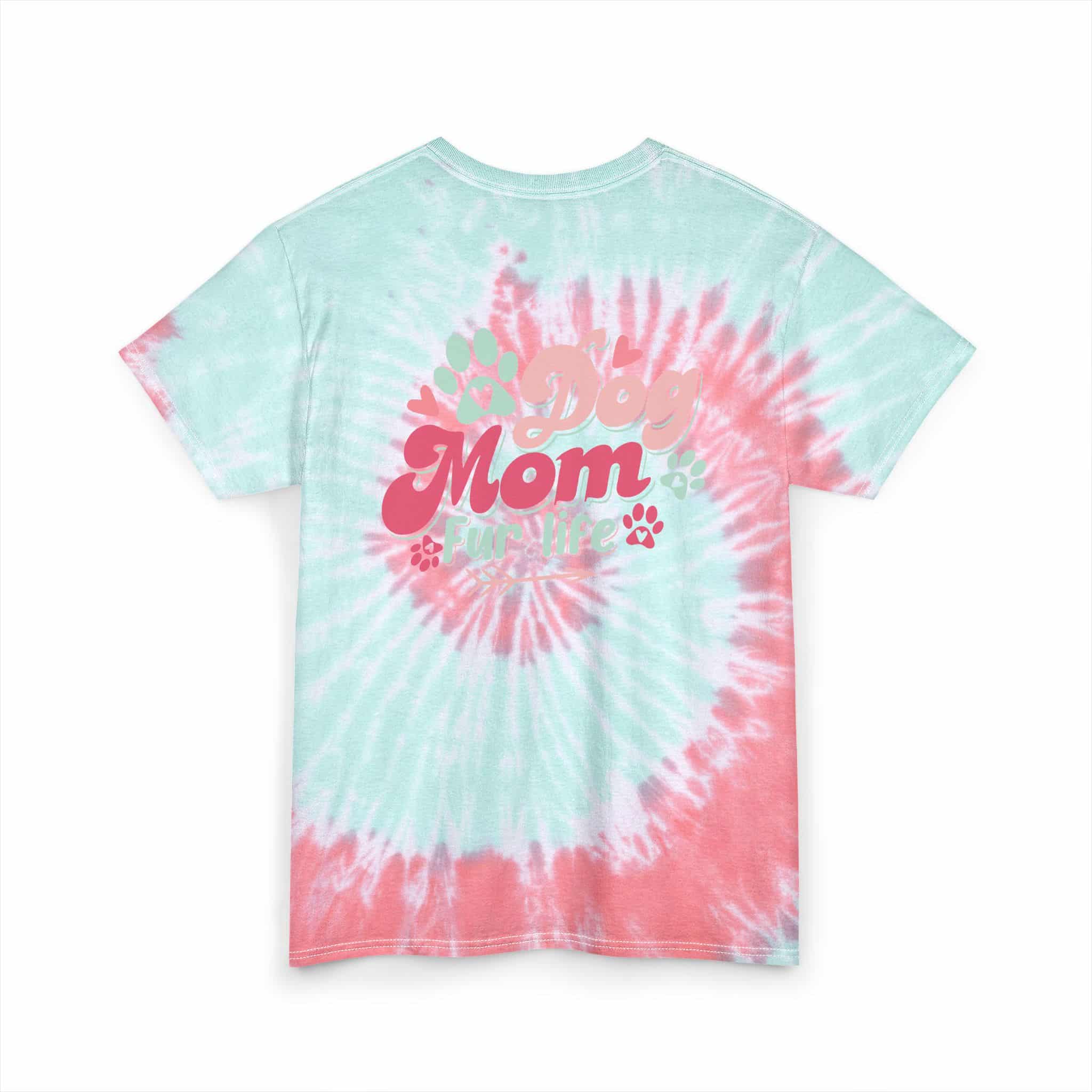 Dog Mom Fur Life Unisex Tie Dye Cotton Tee 10 Dog Mom Fur Life Unisex Tie Dye Cotton Tee - Image 10