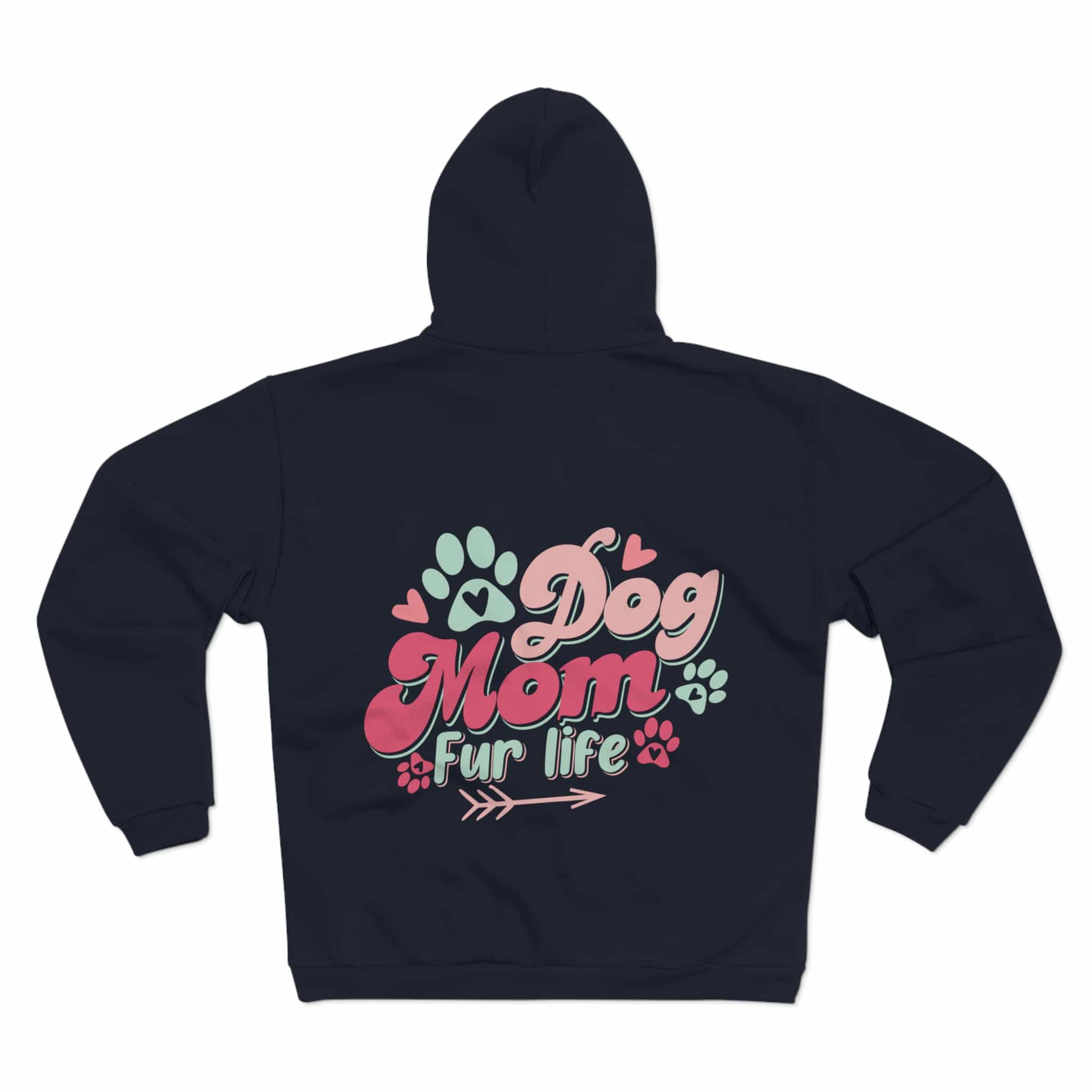 Dog Mom Fur Life Unisex Hooded Zip Sweatshirt 8 Dog Mom Fur Life Unisex Hooded Zip Sweatshirt - Image 8