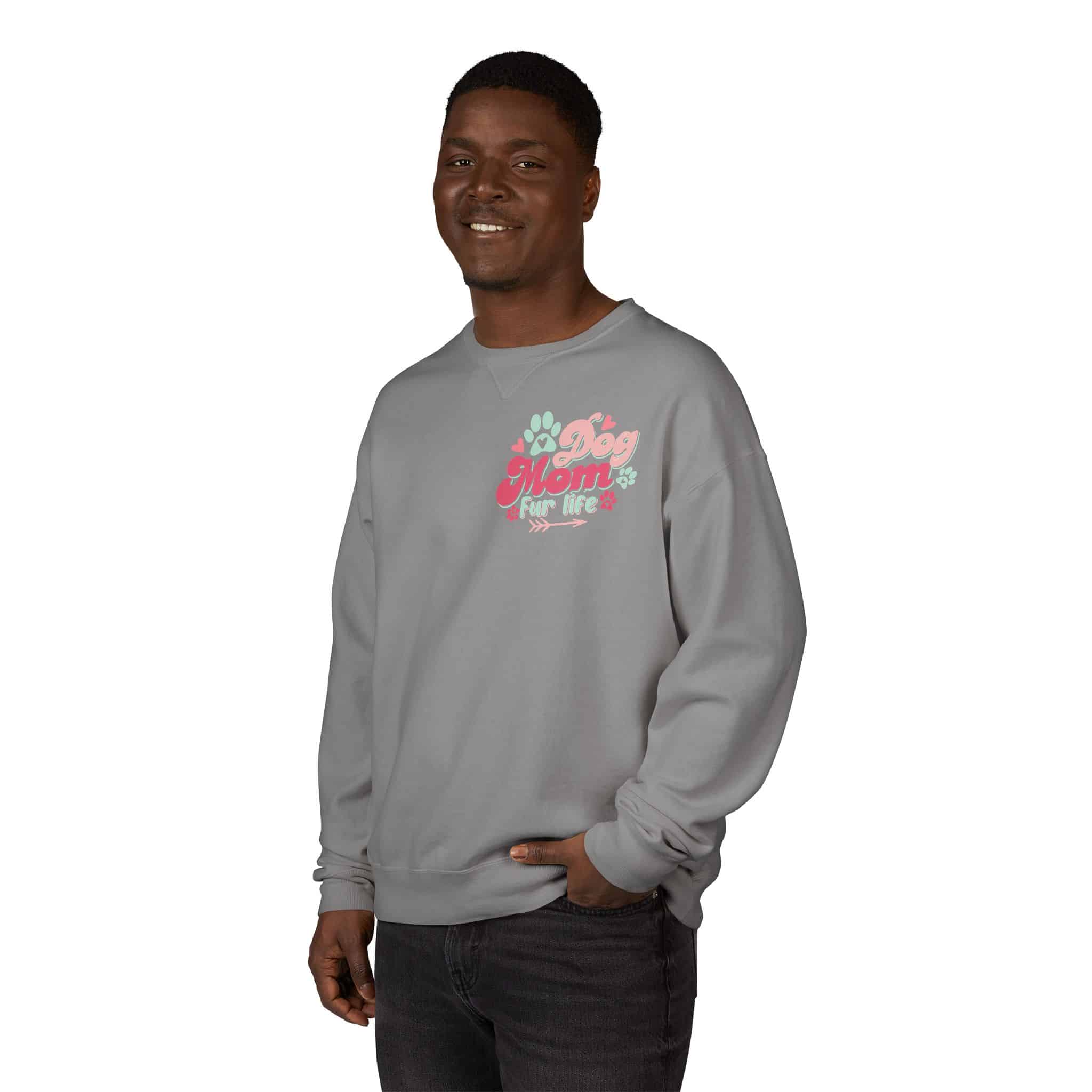 Dog Mom Fur Life Unisex Comfortwash® Garment Dyed Crewneck Sweatshirt 11 Dog Mom Fur Life Unisex Comfortwash® Garment Dyed Crewneck Sweatshirt - Image 11