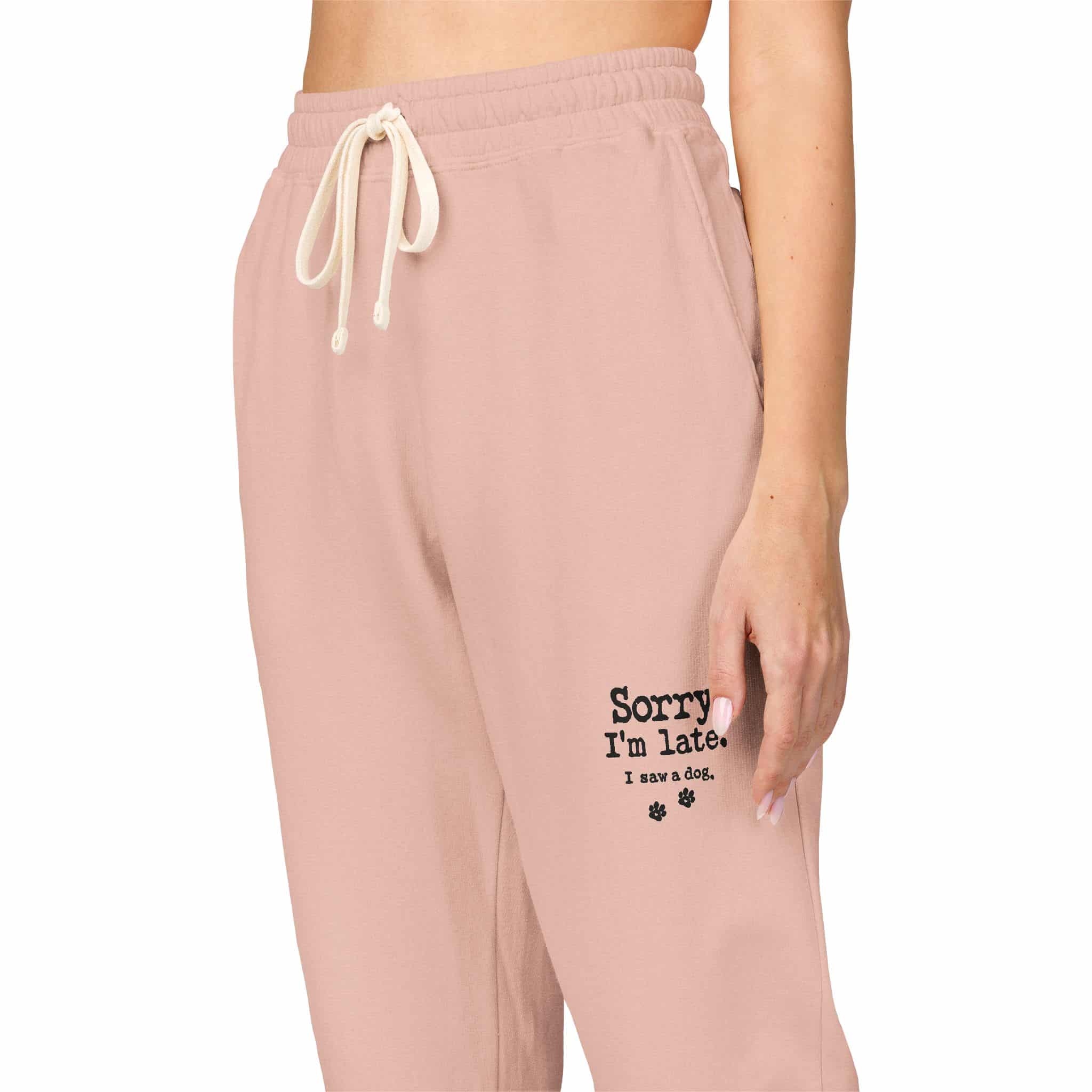 Sorry I’m Late I Saw A Dog Unisex Garment-Dyed Fleece Sweatpants 9 Sorry I’m Late I Saw A Dog Unisex Garment-Dyed Fleece Sweatpants - Image 9
