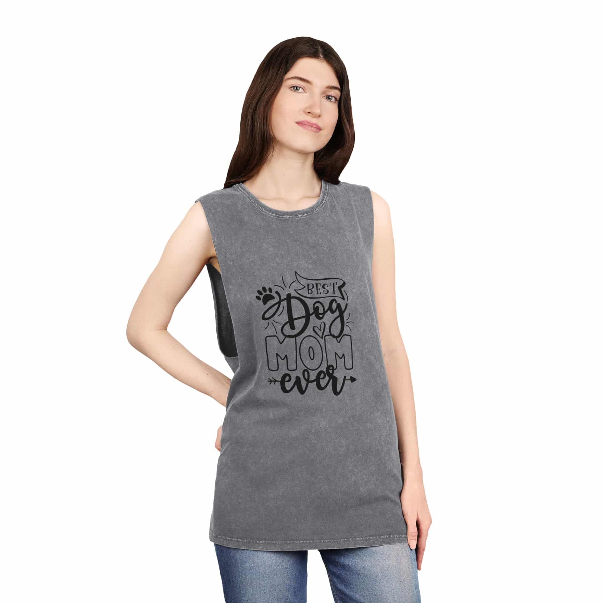 Best Dog Mom Ever Unisex Stonewash Tank Top – For Biceps And Belly Rubs 12 Best Dog Mom Ever Unisex Stonewash Tank Top – For Biceps And Belly Rubs - Image 12